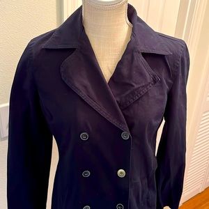 Emma James a Liz Claiborne Company twill double breasted jacket